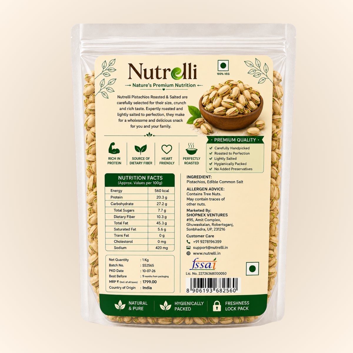 Pistachios 1 Kg Pack