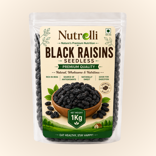 Black Raisins 1 Kg Pack